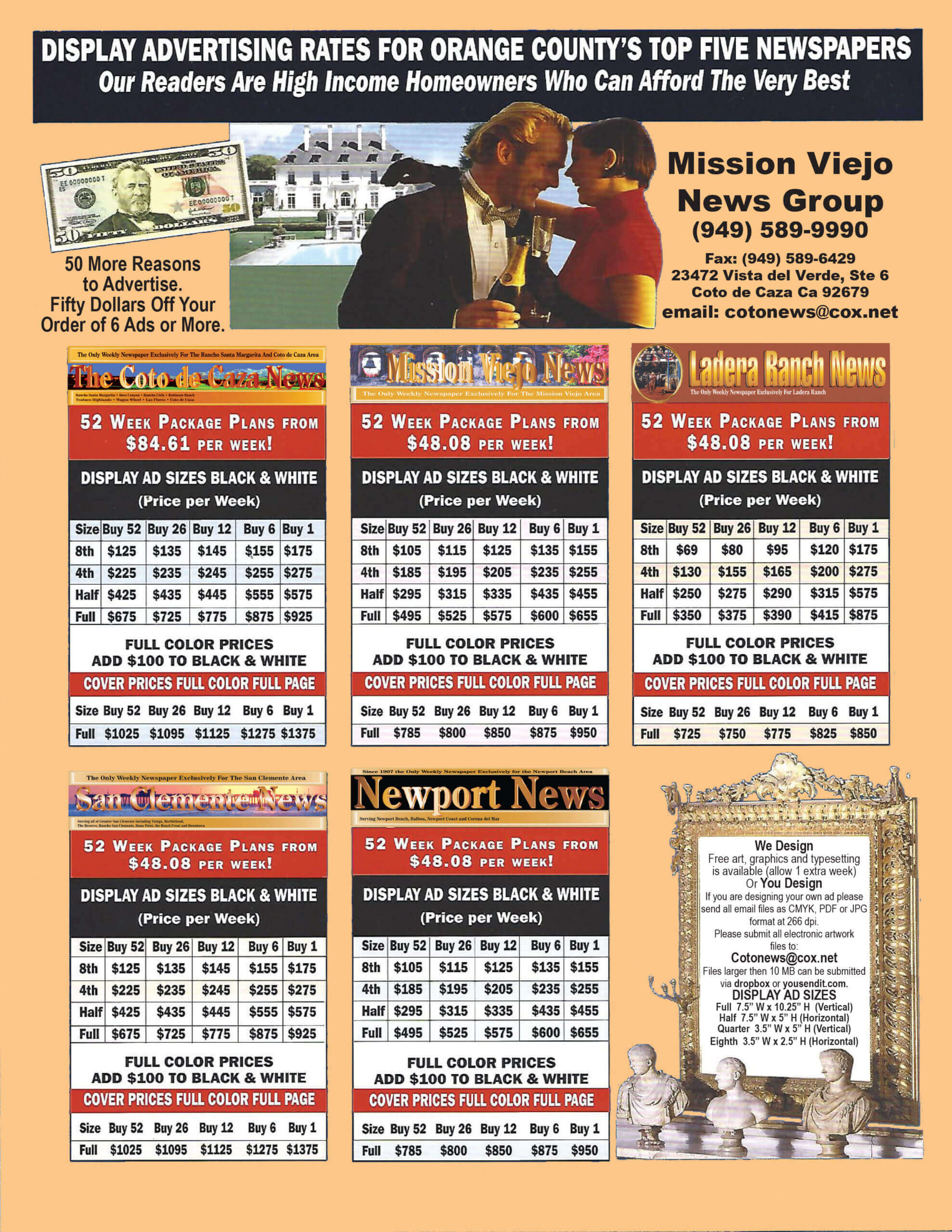 Display Advertising Rates 2020 8-7-20